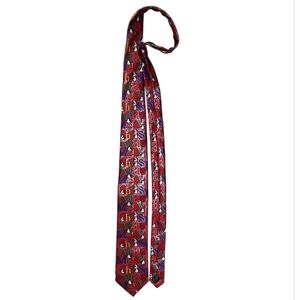 Red Christmas Themed Men's Tie